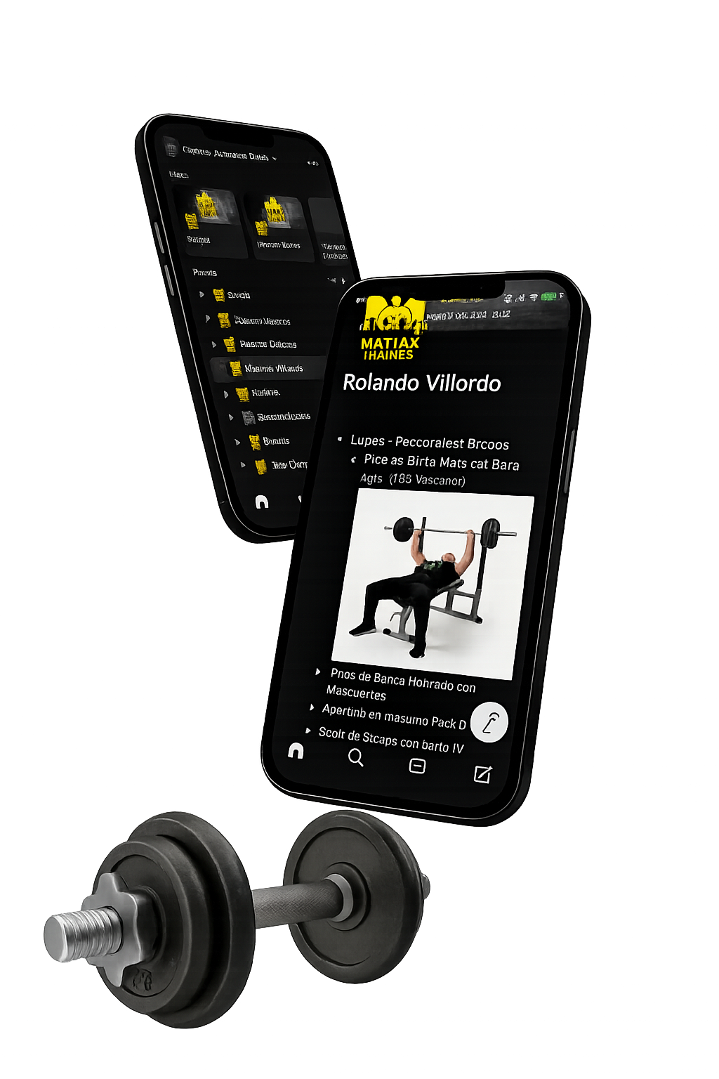 App Mockup - Matias Trainer